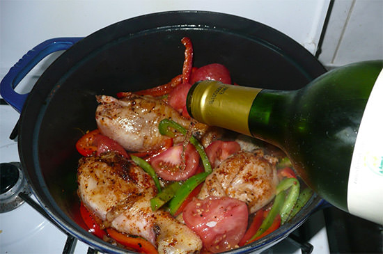 poulet basquaise cocotte-minute